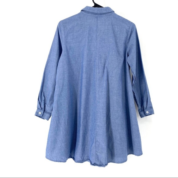 SBJ Austin Women's Chambray Flare Hemline Top - 1 - Picture 4 of 5
